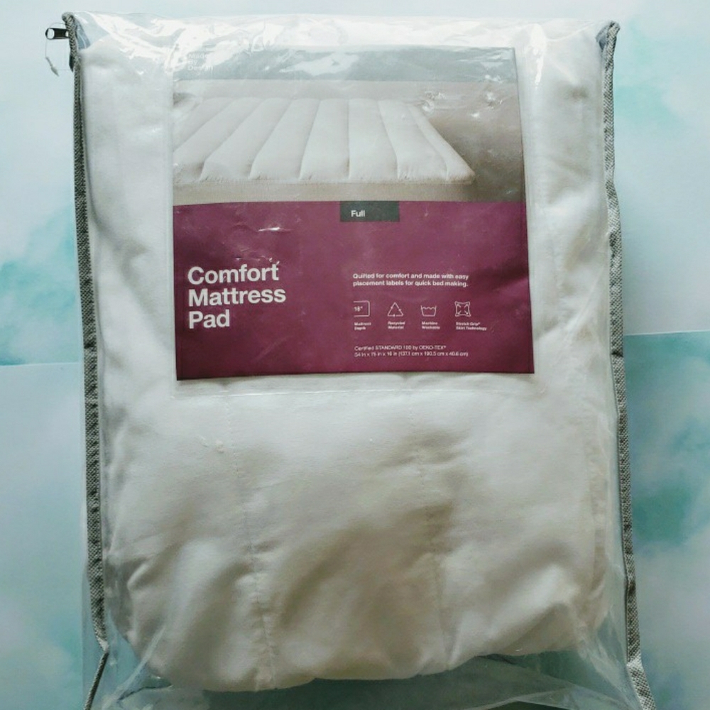 Full Comfort Mattress Pad White - Made By Design